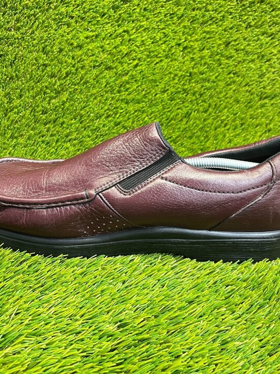 SAS Side Gore Mens Size 14M Dark Brown Burgundy Casual Slip On Shoes Loafers main image 9